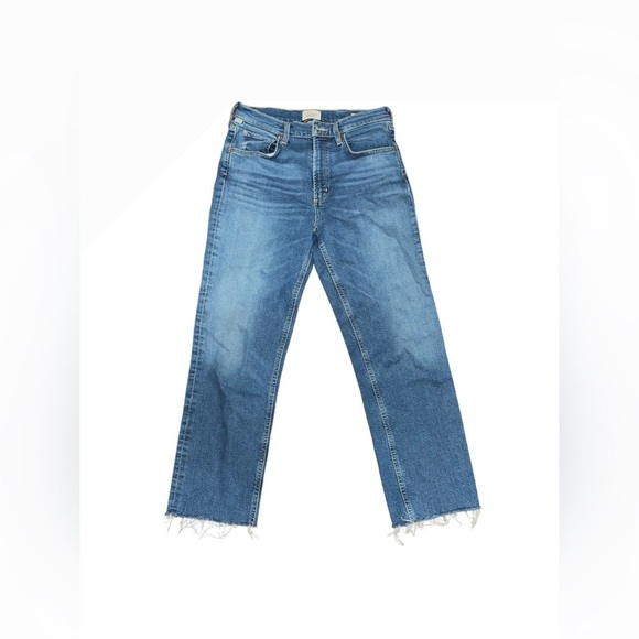 Citizens of Humanity daphne crop size 27 classic timeless straight jean raw hem - Picture 5 of 9